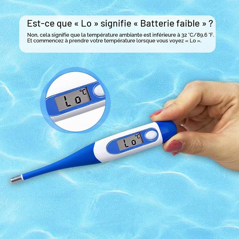 Thermomètre Flexible pour Adultes et Enfants, Berrcom Thermomètre Buccal Médical et Pour Avant-Bras étanche avec Alarme de Fièvre