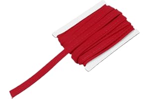 MECCANIXITY Piping Cord Trim 6 Yards 1/2 Inch Piping Tape for Sewing DIY Crafting Fabric Edge Trim Dark Red