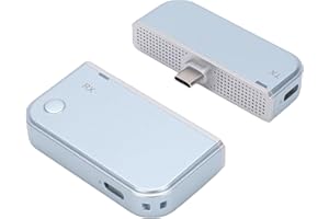 ASHATA Type C Wireless HDMI Transmitter and Receiver, 50M, 4K Decode Input 1080P@60Hz Output, Supports 5G and 2.4G, for Phone