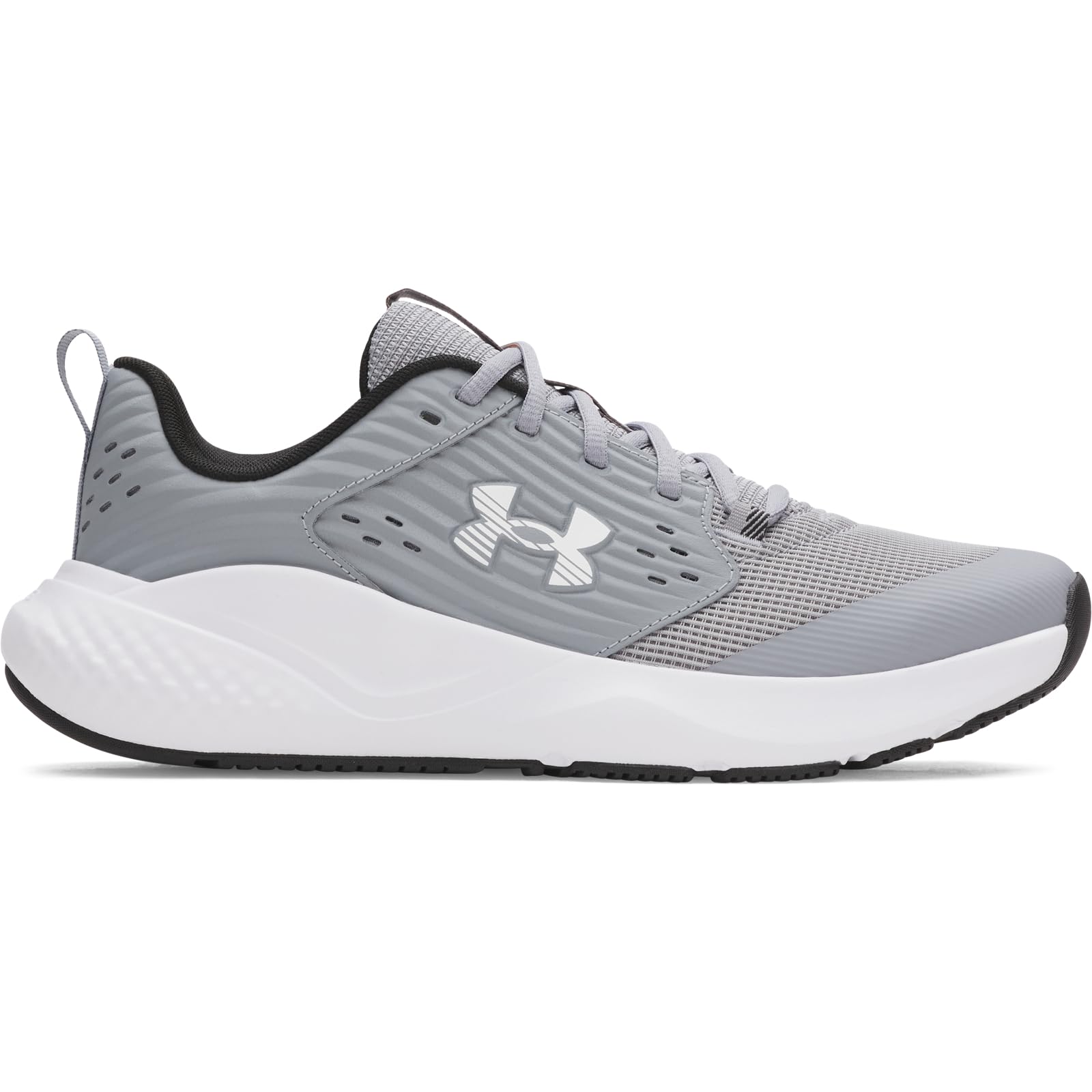 Under Armour Men's Charged Commit Trainer 4, (035) Steel/White/White, 9.5, US Image