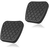 GolTHd 2PCS Brake Clutch Pedal Pad Cover, Compatible with Honda Civic Accord CR-V, Non Slip Pedal Cover Replaces 46545-SA5-000 (Black)