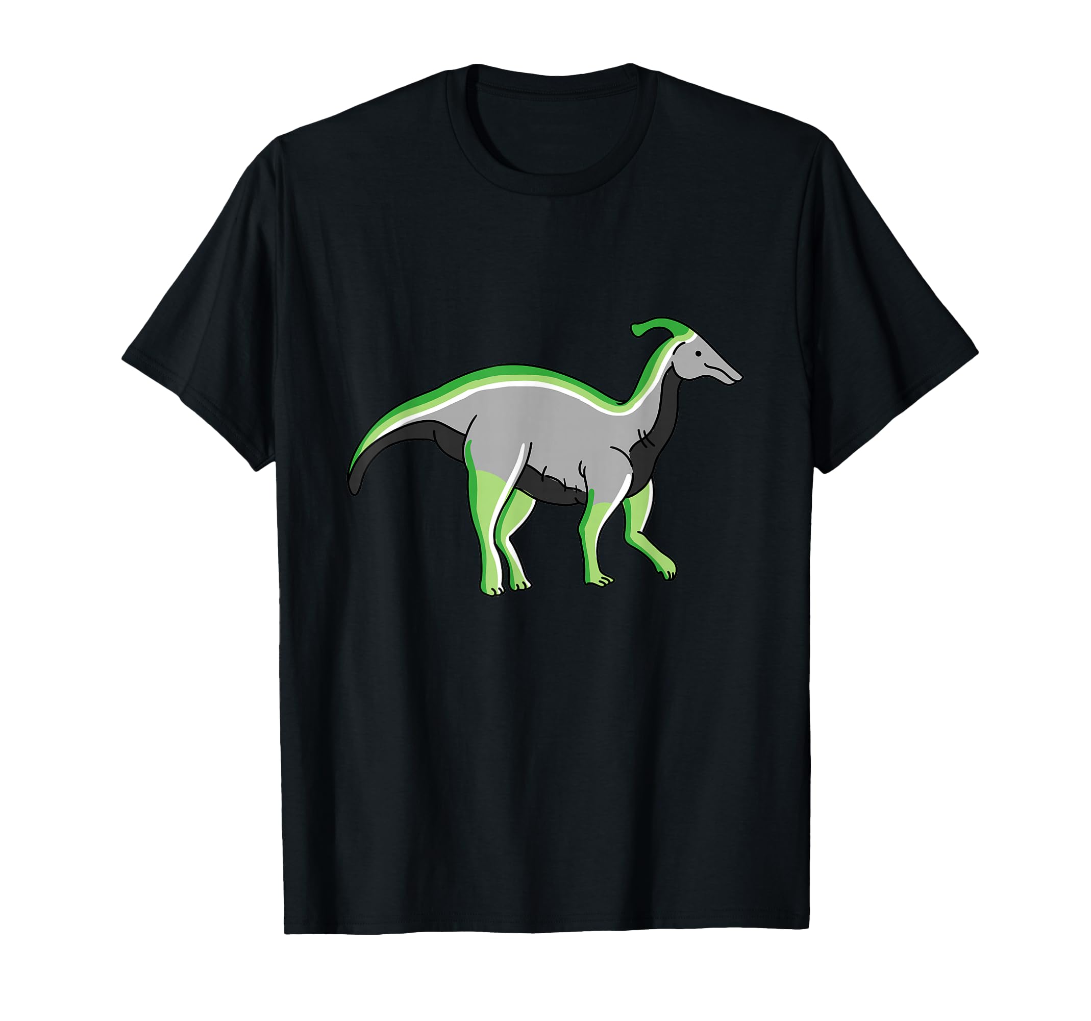 Aromantic Dinosaur In Space Aromantic Pride T-Shirt