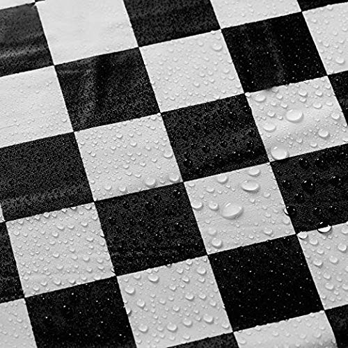 Avando Black and White Gingham Checkered Tablecloths, Waterproof Oil Resistant Picnic Table Covers Disposable Table Cover 54" x 108" Pack of 3 Tableware for Party Catering Events