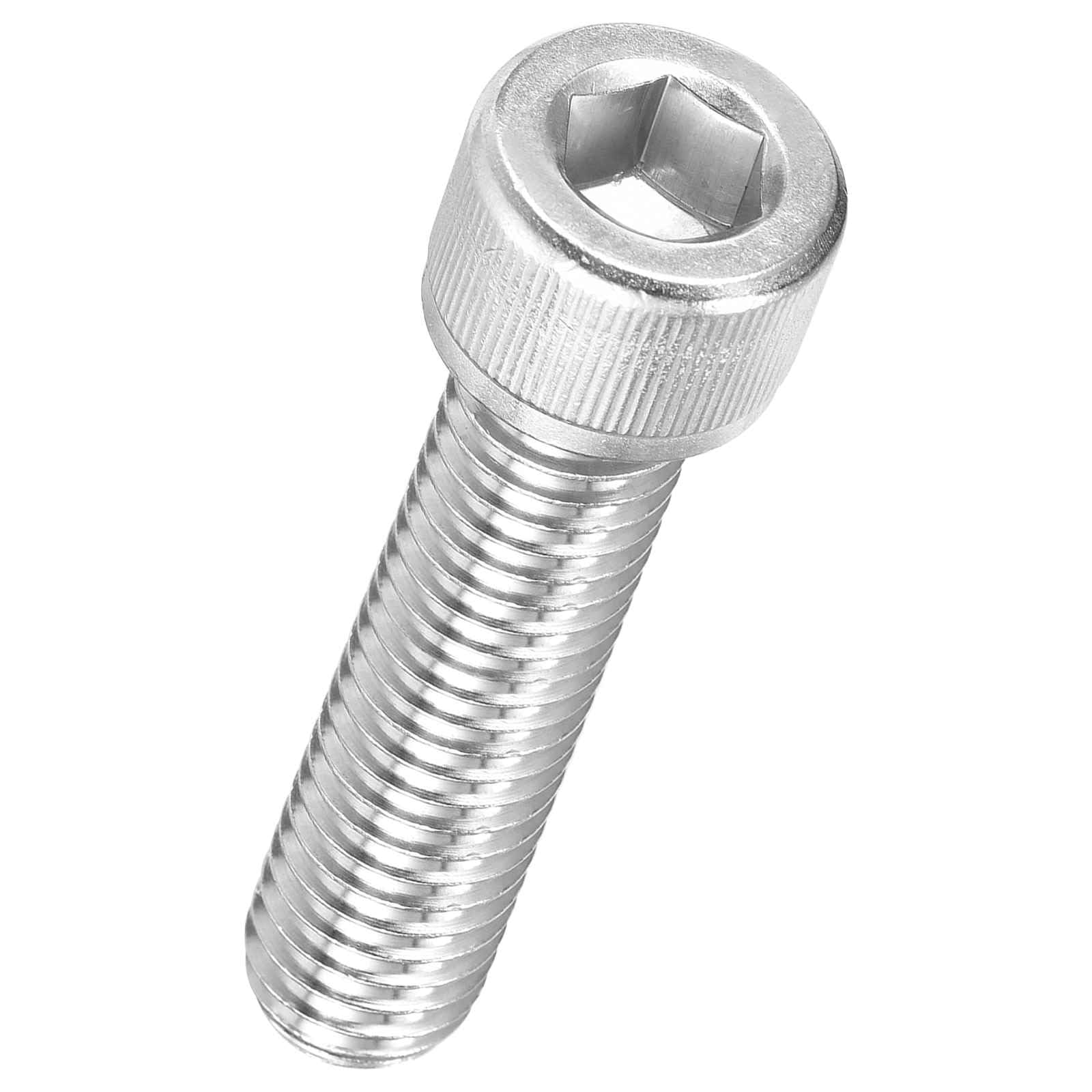 Kozelo 1pcs Socket Head Cap Screws - [5/8"-11 x 2-1/2"] UNC 304 Stainless Steel Allen Socket Drive for Electrical Motor 3D Printing Fan Engine Replacement Use, Silver