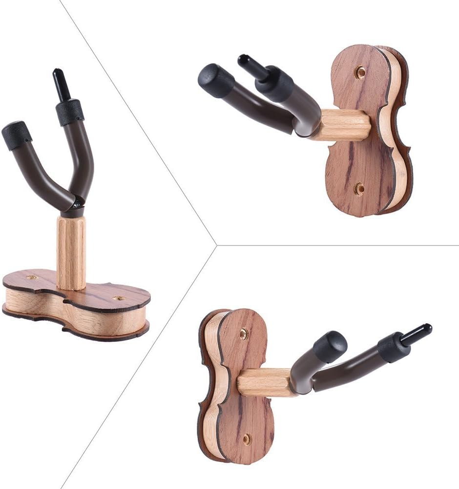 OFKPO Hardwood Violin wall mount Violin Wall Hook Holder Violin stand Hanger for Home & Studio Wall Mount - Image 5