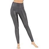 SPANX Shape Faux Leather Moto Leggings - Seamless Tummy Control - Contoured Leather Leggings - for Fashion & Everyday Wear