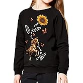 ZPINXIGN Girls Boys Sweatshirt Fall Outfit Kids Comfy Sweaters Pullover Tops 6-14 Years Old