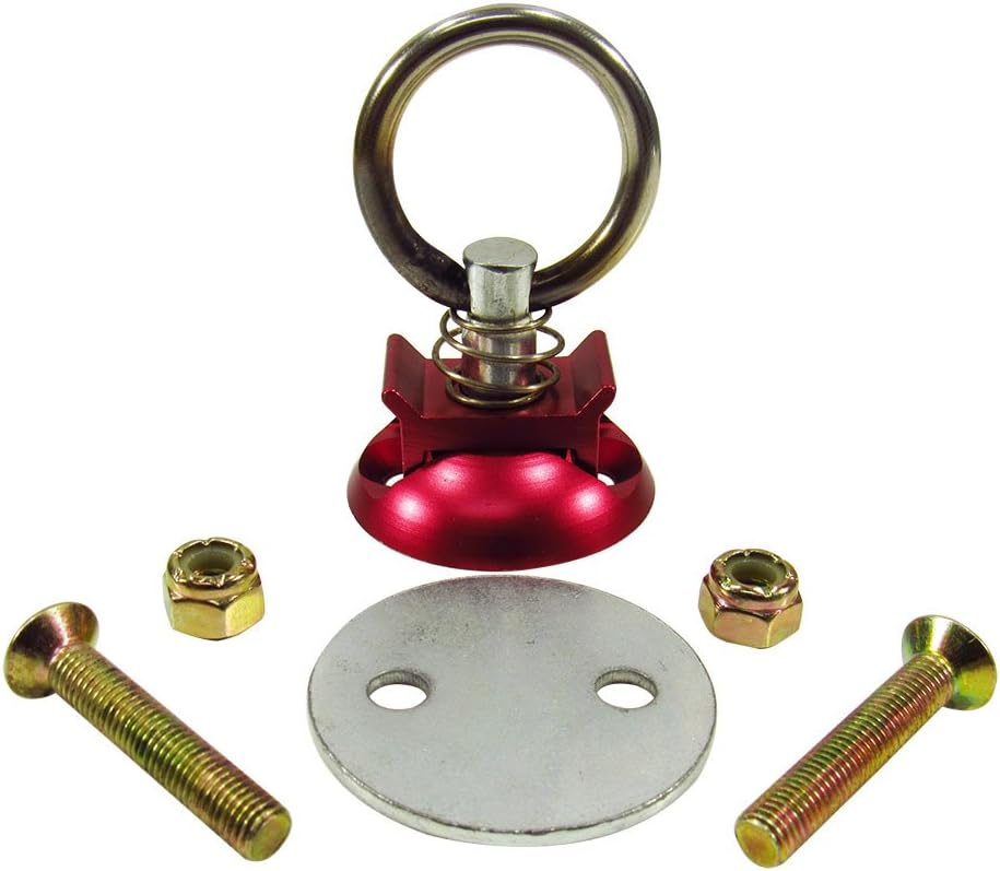 Pit Posse Single HeavyDuty S Track Anchor Aluminum Tie Down for Truck/Utility