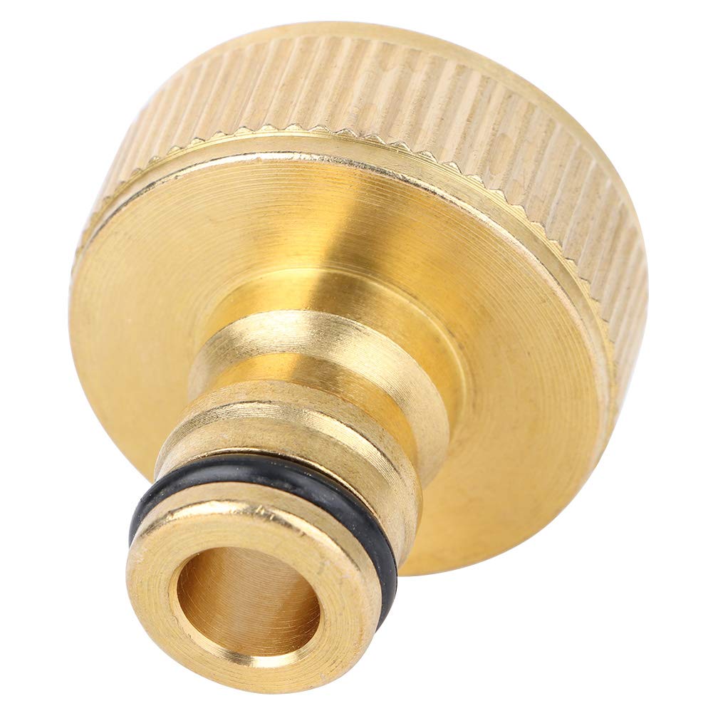 Brass Garden Hose Connectors Adapter, Akozon 1 Inch Quick Brass Tap Connector for Connecting Hose Pipe Parts for Garden Hose Connectors