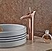 Rozin Antique Copper Tall Bathroom Vessel Sink Faucet Single Lever Countertop Mixer Tap