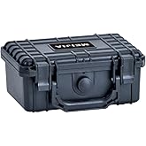 MEIJIA Portable All Weather IP67 Waterproof Protective Case, Hard Case,Camera Case With Customizable Foam,Fit Use of Drones, Cameras,Equipments (Black, 8.12x6.56x3.56inches)