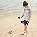 INTEY Metal Detector with LCD Showing Detecting Depth and High-accuracy Discrimination in Oxford Carry Bag (With Multi-function folding shovel) (Black)
