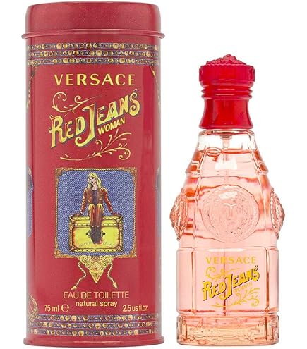 Gianni Versace Red Jeans for Women Eau De Toilette Spray 2.5