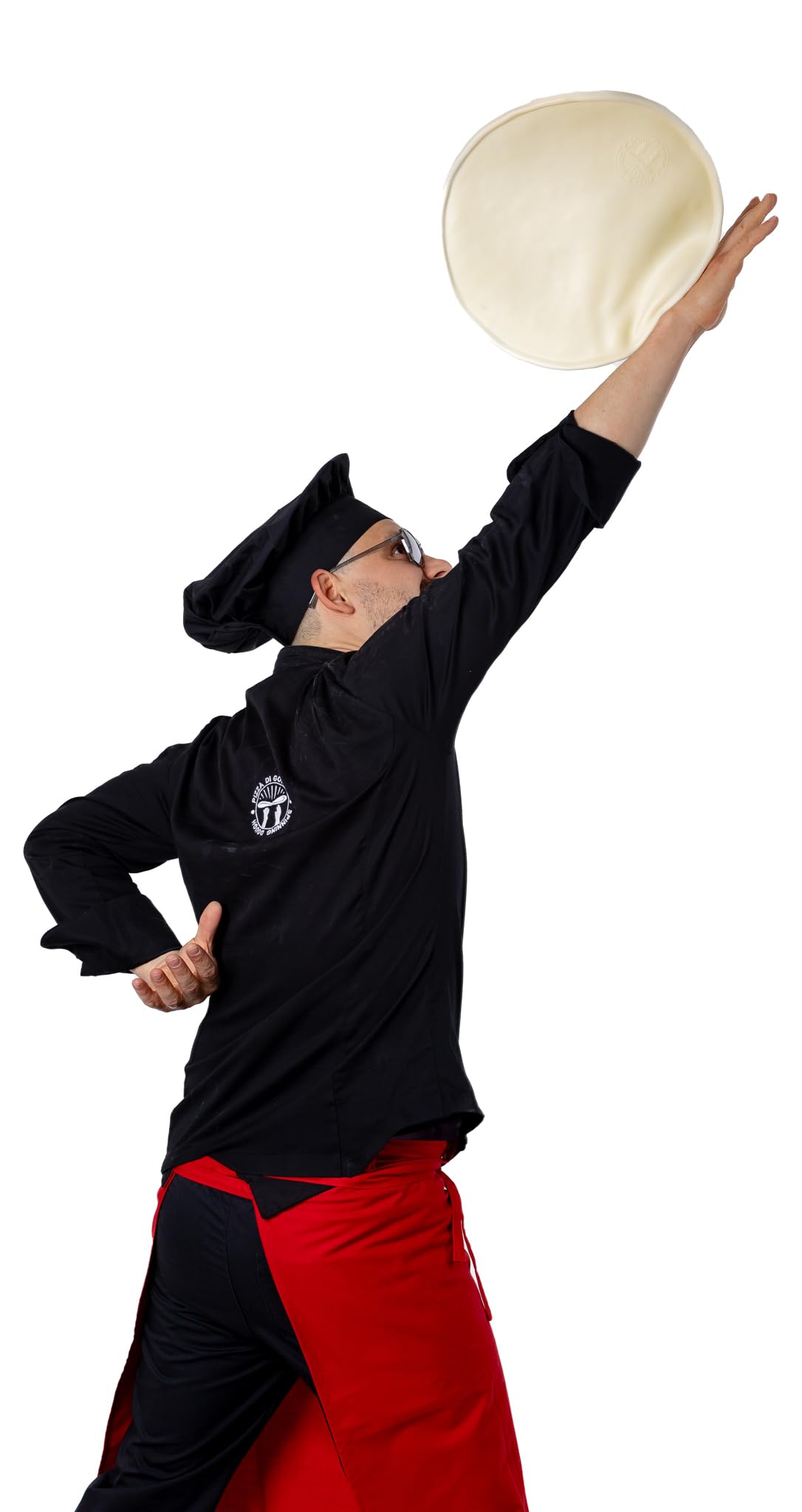 Training pizza disc for pizza acrobatics. Pizza di gomma - Spinning dough - Throw dough with silicone disc - size 13 inch. Rubber pizza. Course of pizza acrobatics on-line.