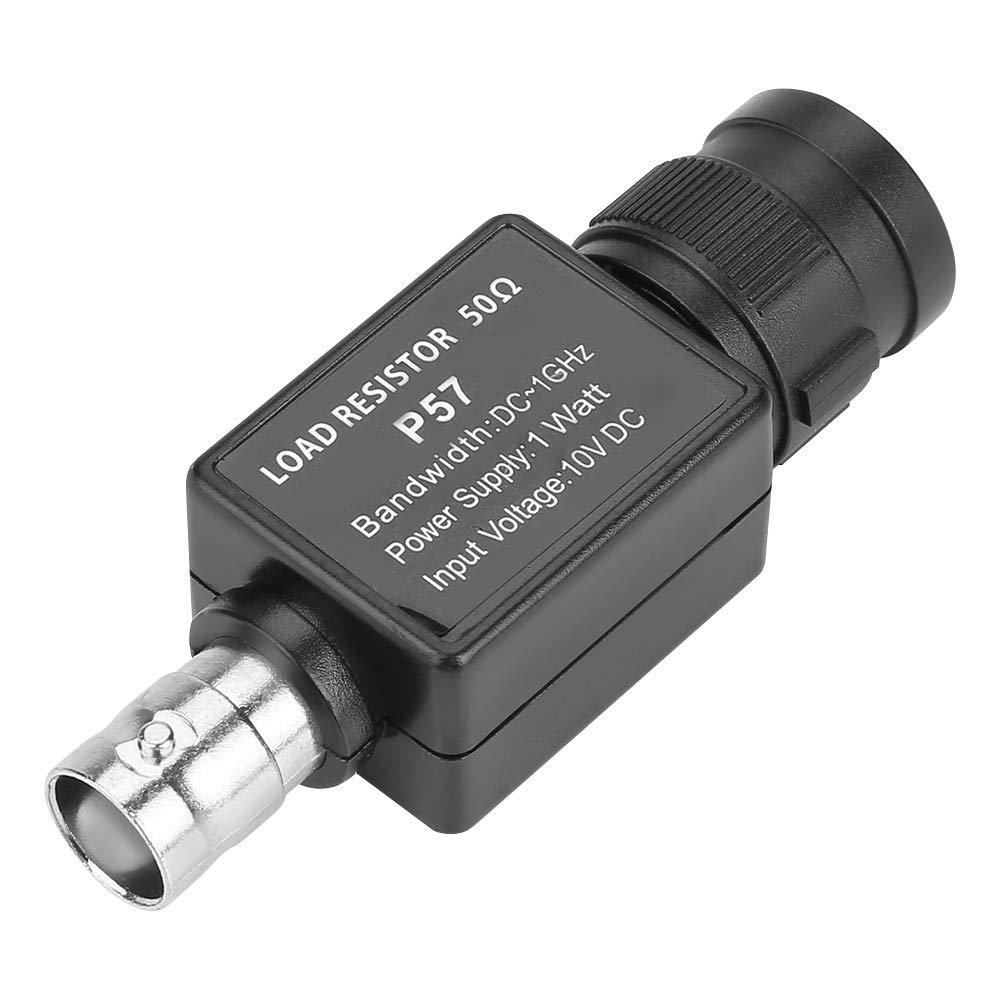 BNC Adapter, P57 50ohm Black BNC to BNC Female 50KY Q9 Adapter Connector Accessories for Measuring Resistor