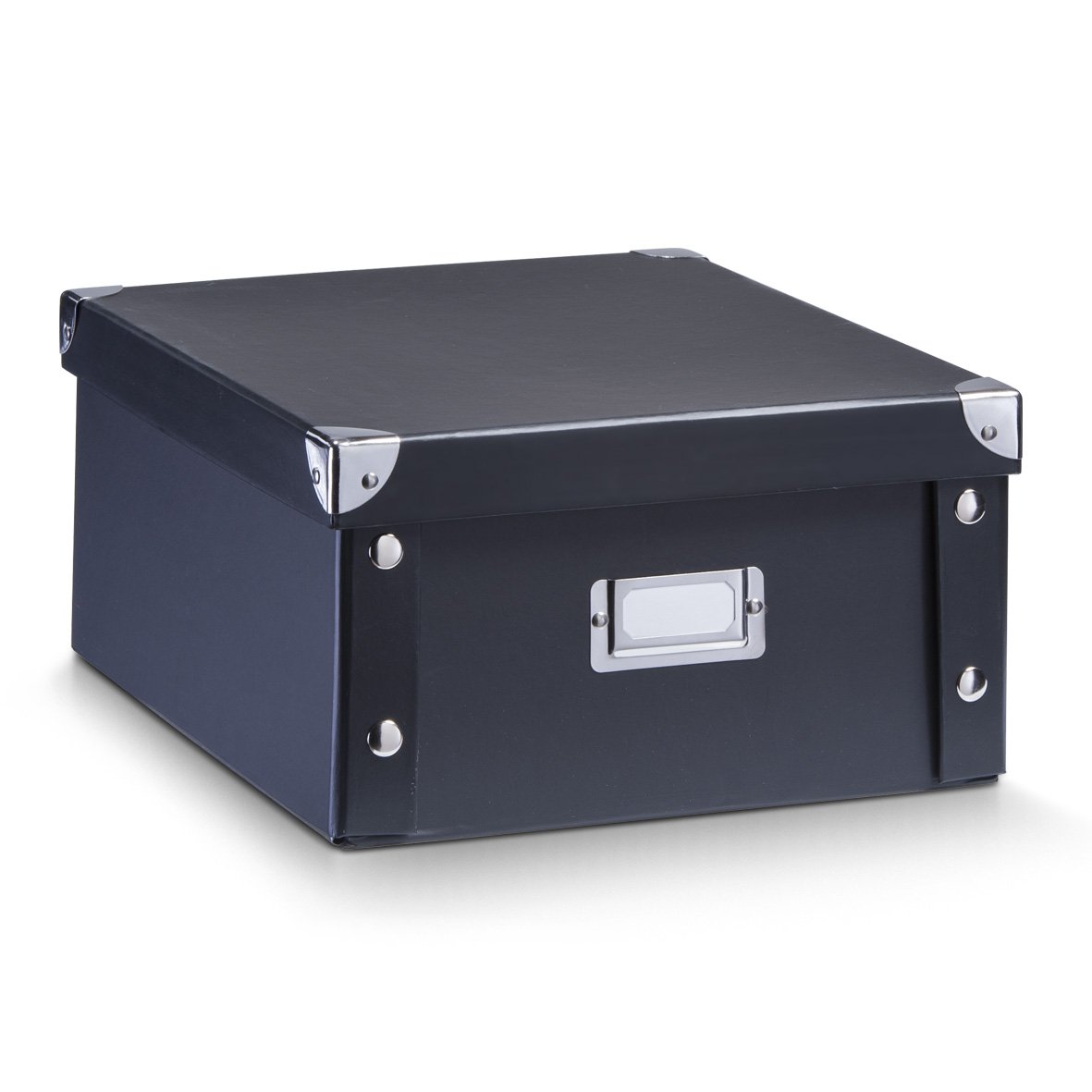 Zeller 17918 31 x 26 x 14 cm Storage Box Cardboard, Black