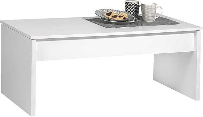 IDIMEX Couchtisch Beistelltisch Wohnzimmertisch Jolie weiß mit Ablage