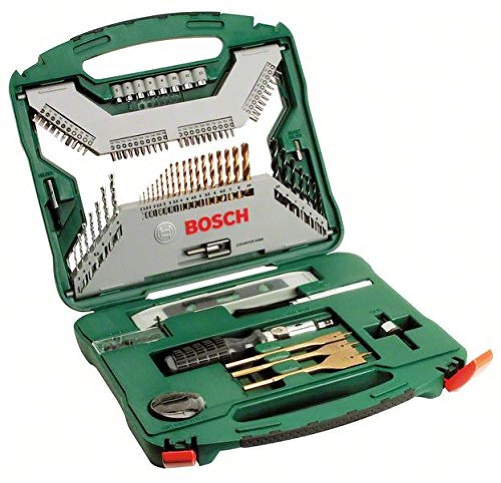 Bosch 100-Piece X-Line Titanium Drill and Screwdriver Bit Set (Wood, Masonry and Metal, Accessories for Drills) — image 1