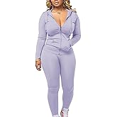 Mrskoala Two Piece Outfits for Women Jogger Sets Workout Sweat Suits Tracksuit Pants Set
