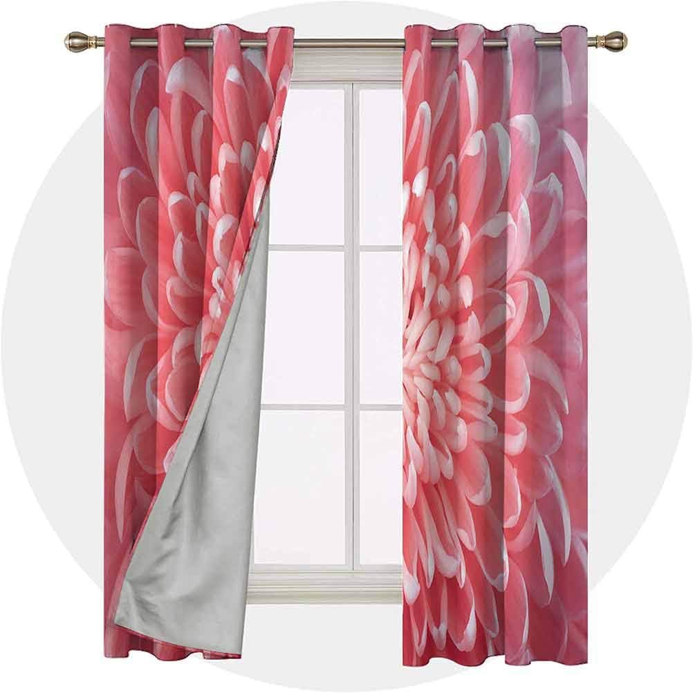 YUAZHOQI Cute Blackout Curtains 38W x 45L Panels Window Draperies