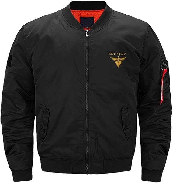 Amazon フライトジャケット ボン ジョヴィ ブルゾン 空軍野球スーツ パイロットジャンパー ミリタリージャケット パイロットジャケット メンズ カッコイイ アウター ミリタリー ストリート 撥水性 綿入れ 薄い 大型サイズ 保温コート S 2xl コート ジャケット 通販