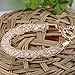MytysRose Gold Mesh Bracelet Clear CZ Crystal Charm Link Bangle Wedding Bracelets for Brides