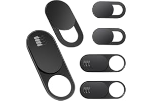 Toojcc Laptop Camera Cover Slide,3 Large+3 Small Ultra Thin Webcam Cover for Laptop,Computer,Tablet,iPhone 6/7/8 Plus and Tesla Model 3/Y Interior Cabin Camera,Web Cam Blocker Protect Your Privacy