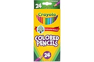 Crayola Coloured Pencils, 24-Count Pencil Crayons