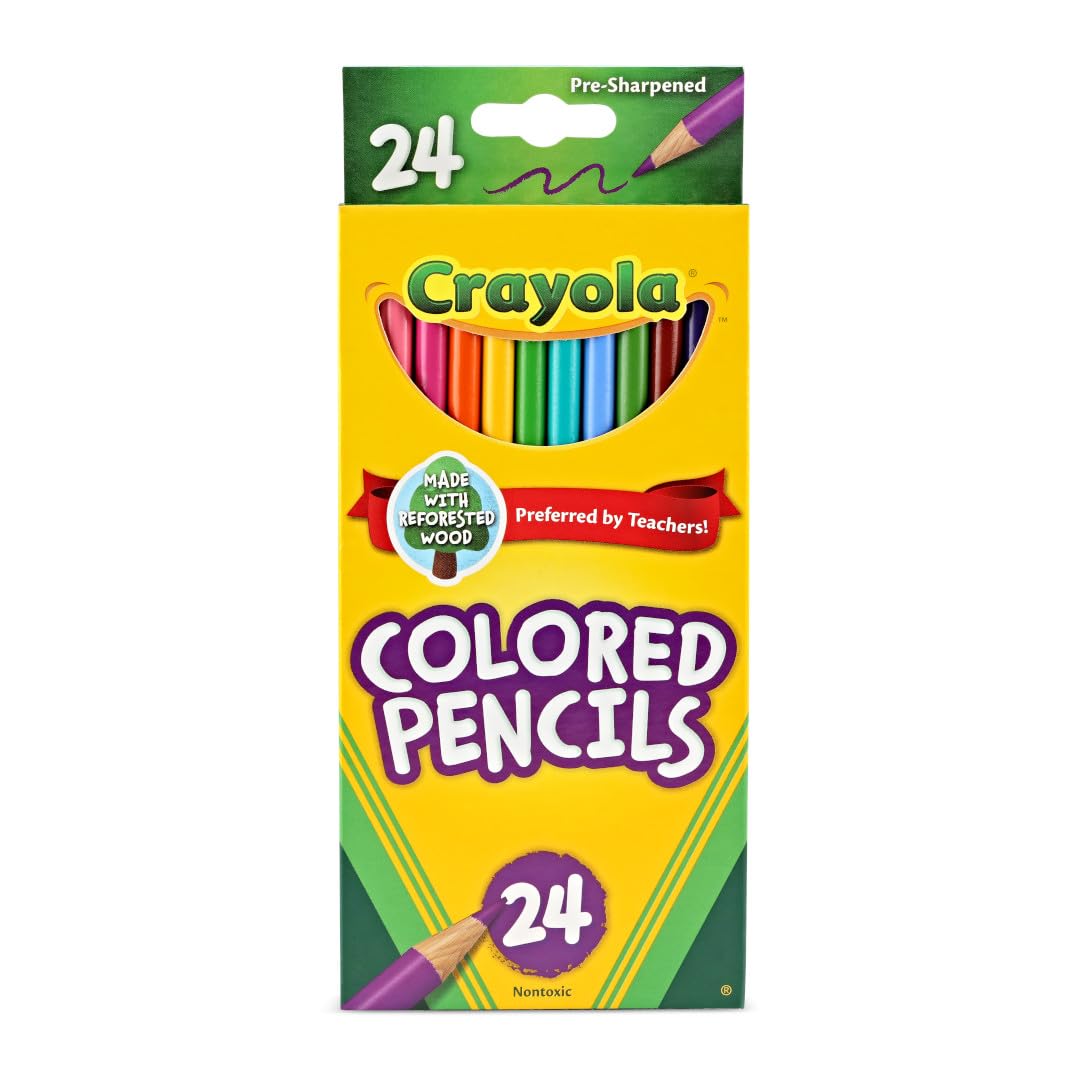 Crayola Long Colored Pencils 24-Count