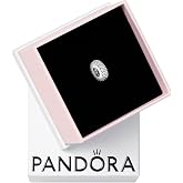 PANDORA White Daisy Flower Spacer Charm - Jewelry for Women with Gift Box - Compatible Moments Charm Bracelets - Sterling Silver
