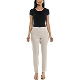 Zac & Rachel Womens Millennium Fabric Pull-on Slim Leg Pant - Plus & Petite