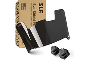 SLEEFS Clear Football Visor for Helmet - Professional Football Visor - Face & Eye Shield - Fits Youth & Adult Helmets - Includes Quick Visor Clips for Easy Installation