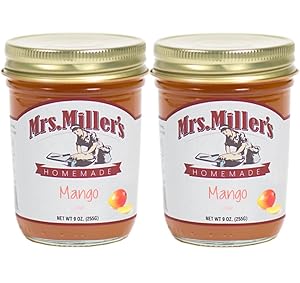 Mrs. Miller's Amish Homemade Mango Jam 9 Ounces - 2 Pack
