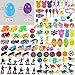 100 PCS Toys Filled Easter Eggs Filled Mini Toys Surprise Eggs Kids Toys for Easter Hunt, Easter Theme Party Favors, Party Game Prizes, Goodie Bag Fillers, Basket Stuffers Fillers, Classroom Prize Supplies