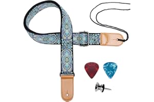 Eyeshot Ukulele Strap, Hawaiian Jacquard Blue Totem Ukelele Shoulder Strap, Suitable for Soprano Concert Tenor Baritone String Instruments