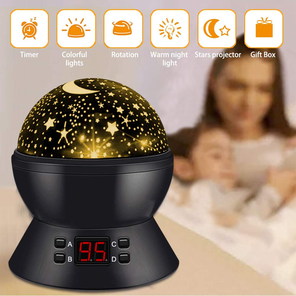 Star Sky Night Lamp Sets for Kids Night Lighting Lampshades with Star Projector Starry Night Lights for Boys Girls Birthday Gifts for 3 4 5 6 7 8 9 10-12 Year Old Kids Christmas Xmas Gift for Children: Baby