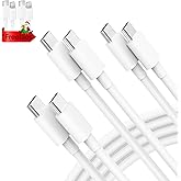 USB C to USB C Cable, 3-Pack 6FT, 60W Fast Charging Power Delivery for iPhone 17/17 Pro/17 Air/17 Pro Max, iPad mini 6/Pro 20