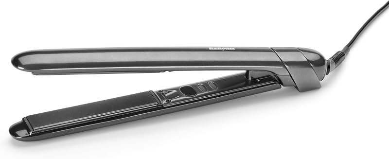 Titanium Shine Piastra Capelli - Tecnologia in Titanio-Ceramica a Scorrimento Morbido, 5 Impostazioni di Calore 150–230°C, Uso Internazionale, Argento, ST260E — foto 4 di 5
