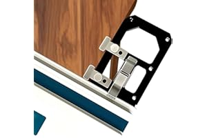 POIET Track Saw Square with Edge Support, Guide Rail Square, Accurate 90 Degree Right Angle Guide for Fast Easy Cuts, Compati