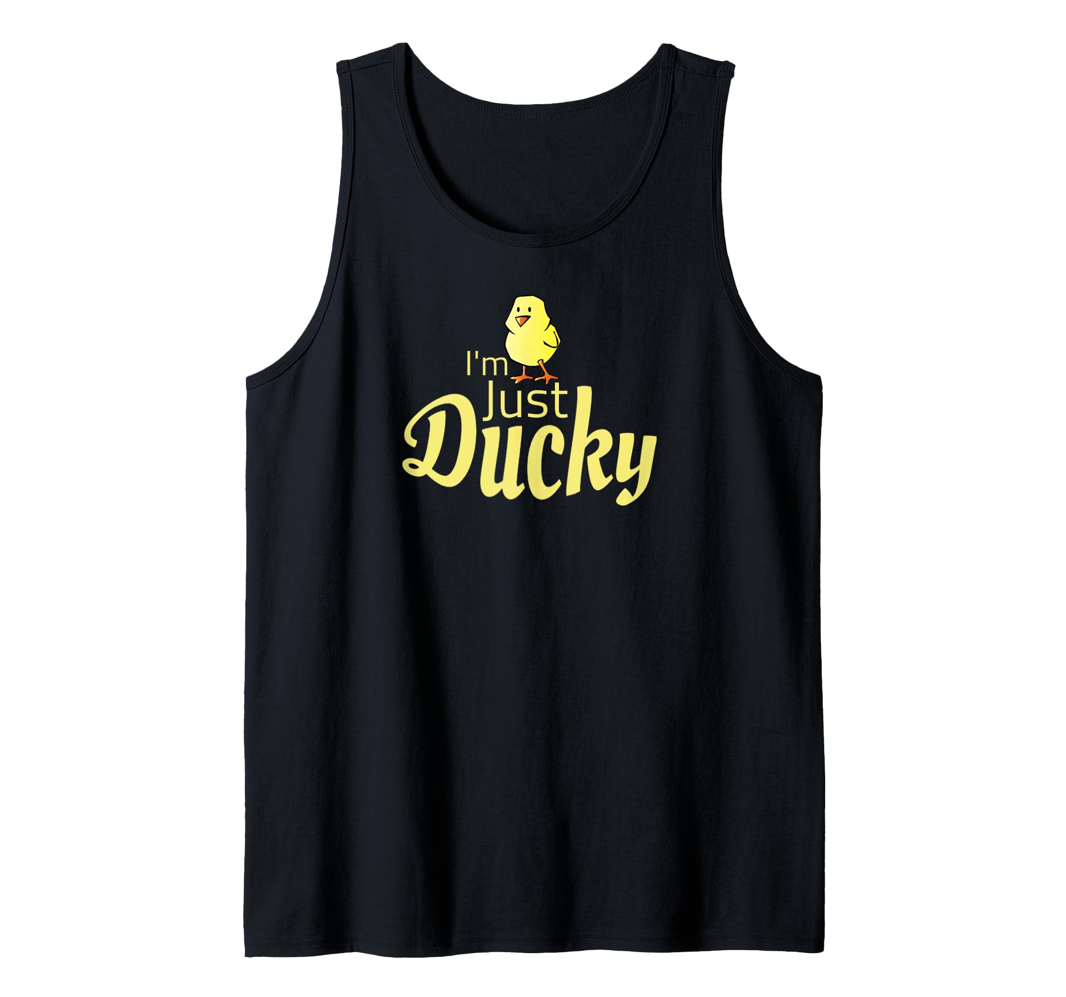 Im Just Ducky Cute Yellow Duck Tank Top