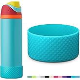 yoelike Diamond Silicone Water Bottle Boot for Owala, Anti-Slip Protective Sleeve for FreeSip/Twist/Flip, Watter Bottle Accessories, Bottom Bumper Cover, Dishwasher Safe, BPA Free