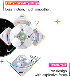 GAN 251 M Air, 2x2 Magnetic Speed Cube Stickerless