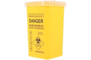 DECHOUS Small Sharps Container 0. 26 Gallon Waste Bin Needle Disposal Container Disposal Box with Lid for Home and Clinic
