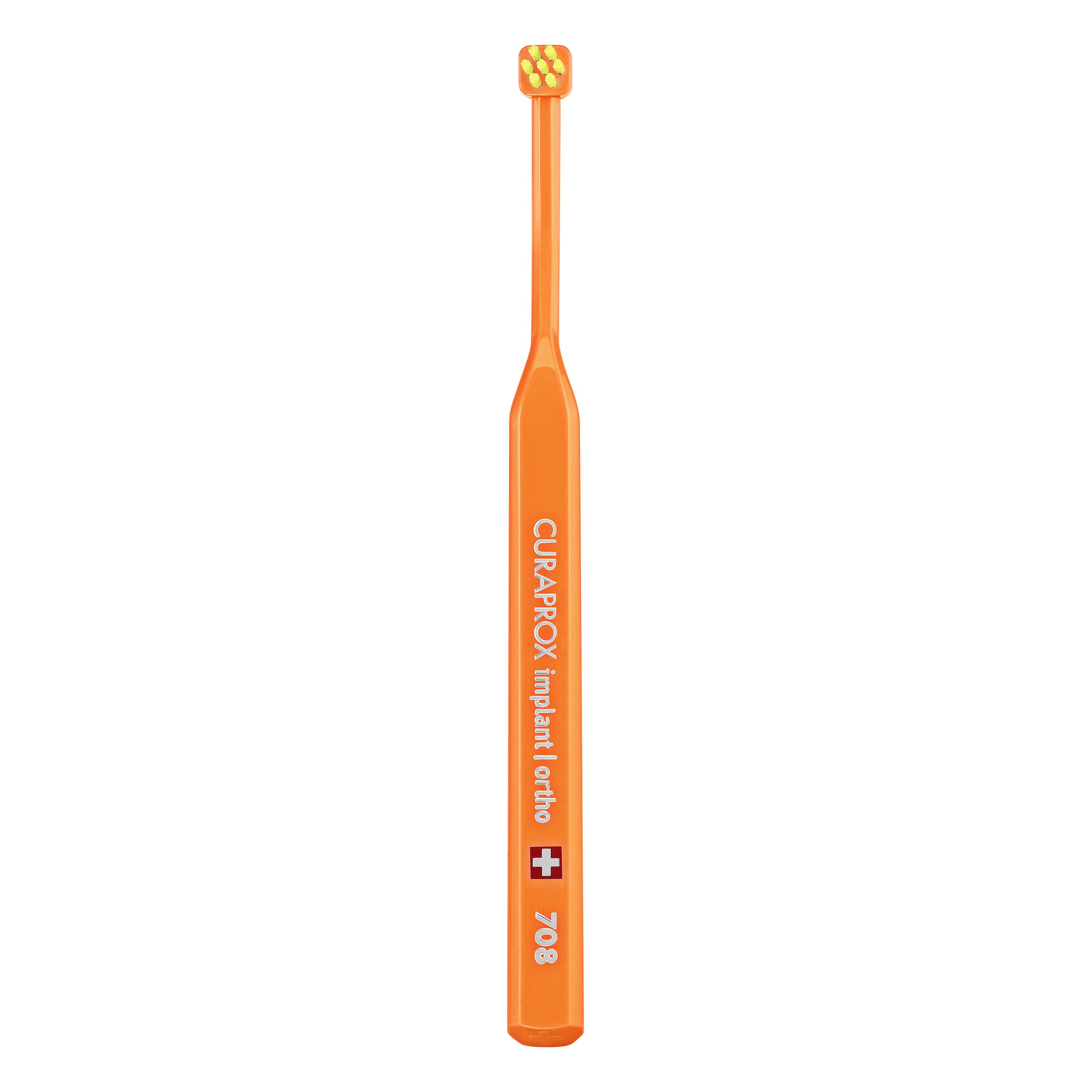 Curaprox implant Toothbrush – for implants, Braces and Tight Spots | Ultra-Compact Bendable Head for Precision Cleaning | Random Color | Single Pack | Made in Switzerland