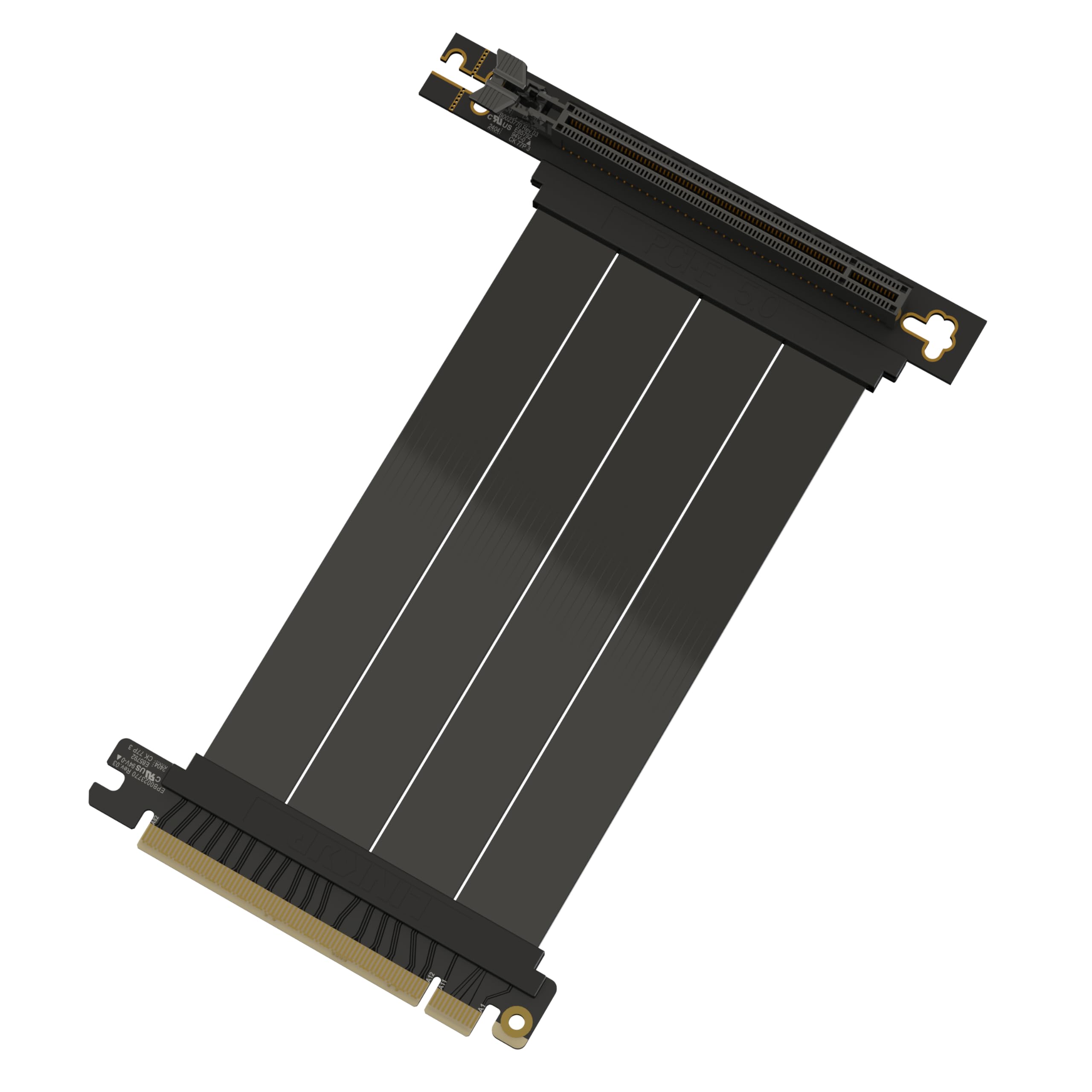 Photo 1 of LINKUP PCIE 5.0 Riser Cable | for Vertical GPU Mount | Right Angle | Graphics Card GPU Ready | Usable with PCIe 4.0 & RX9070/ RTX5090 | 15cm (Total Length: 19cm)