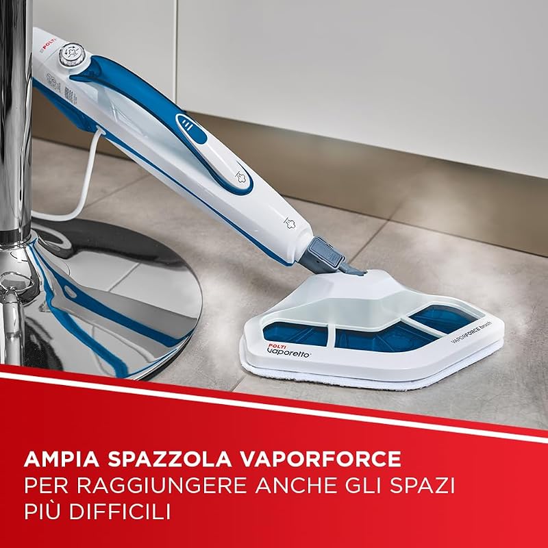 Vaporetto SV460 Double, Scopa a Vapore 2 in 1 con Pulitore Portatile