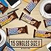 SNICKERS Creamy Singles Size Square Bars Valentine's Day Chocolate Candy Assortment, 21-Ounce 15-Count Variety Box