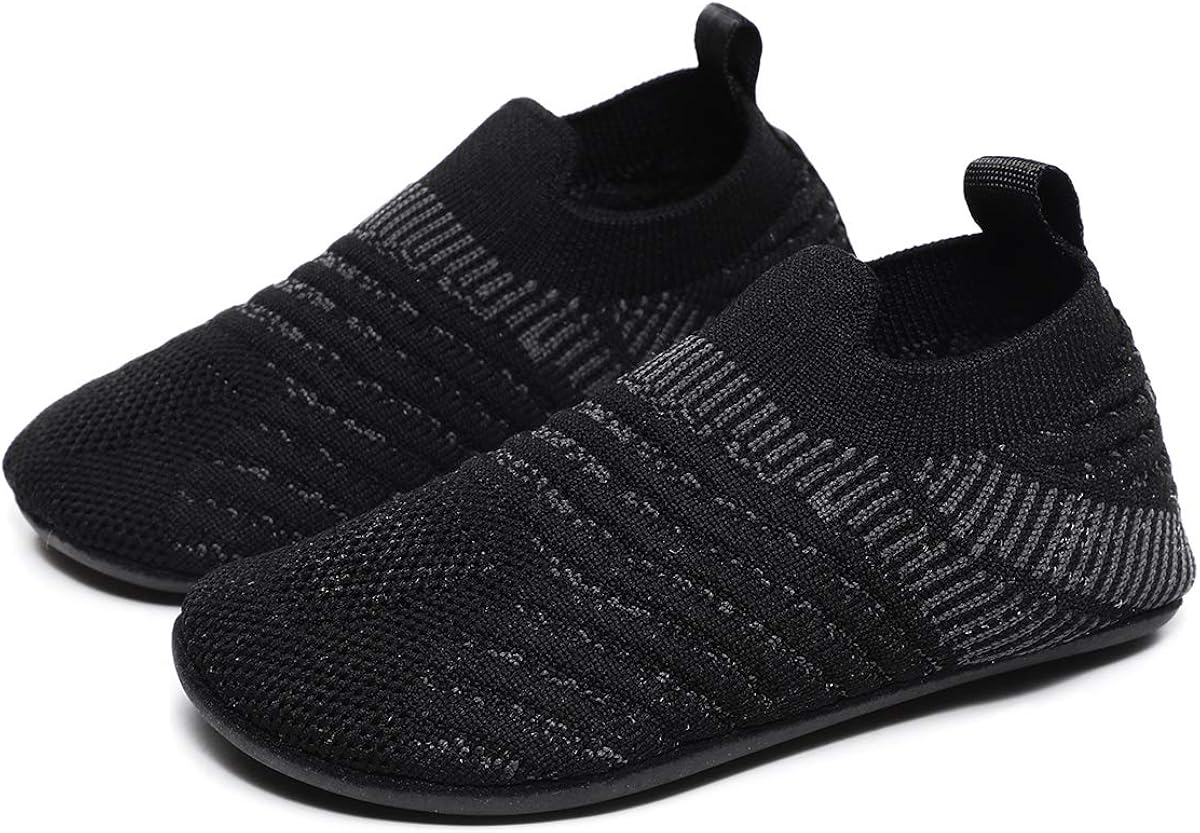  | ditont Toddler Boys Girls Rubber Sole Indoor House Slippers Lightweight Socks Shoes | Slippers