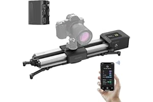 ZEAPON Motorized Micro 2 Plus Camera Slider, 54cm/21in Travel Distance, 4.5kg Carrying Capacity 39 Decibels Motor 30s Magnetic Quick Release Secure Locking 3 Adjustable Speeds