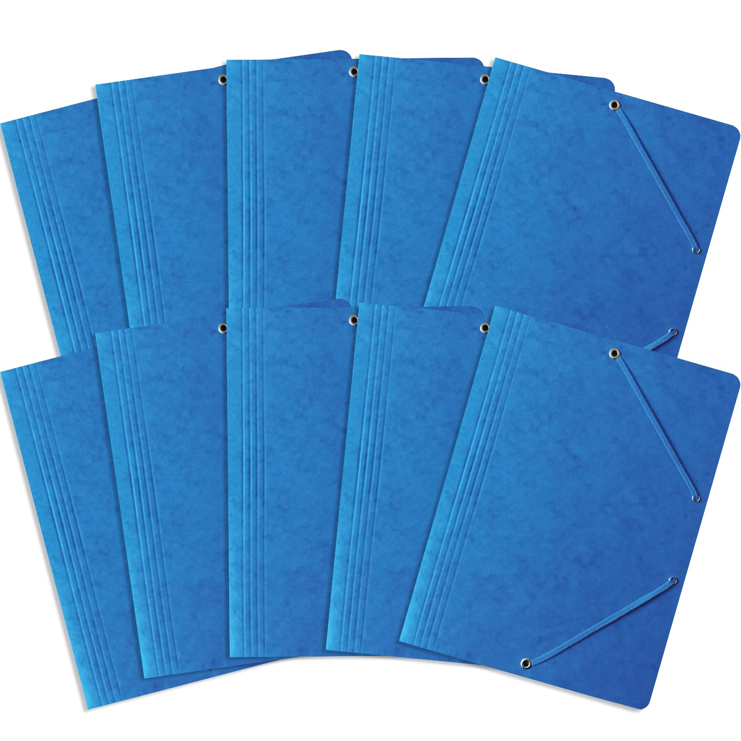 A4 Bantex A4 Rubber Portfolio Folder - Blue (Pack of 10)